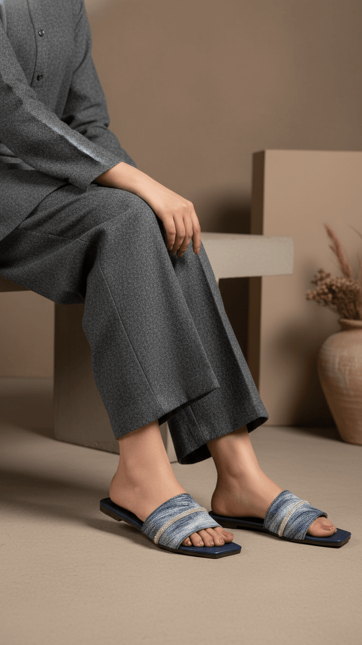 Blue Casual Slipper CL2027