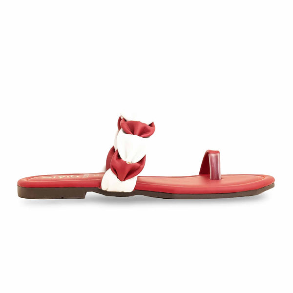 Maroon Casual Chappal For Ladies CL2031
