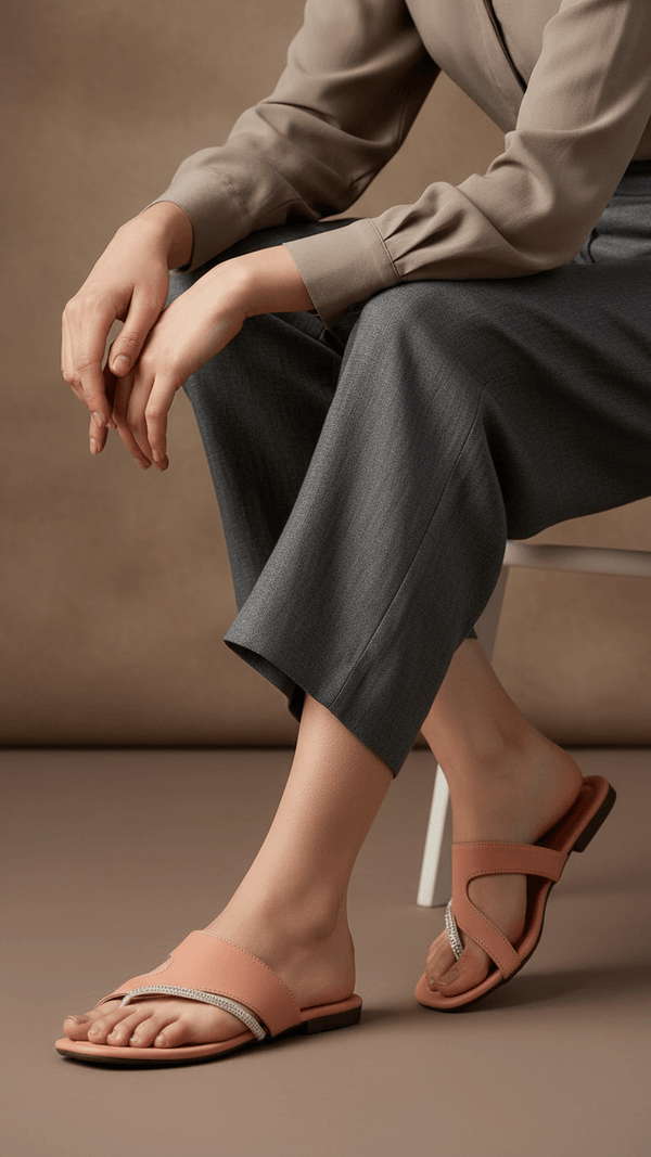 Pink Casual Chappal For Women CL2037