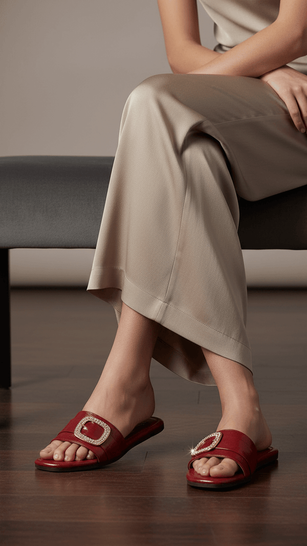 Maroon Casual Slipper For Ladies CL2038