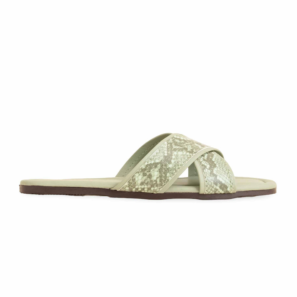 Green Casual Slipper For Ladies CL2040