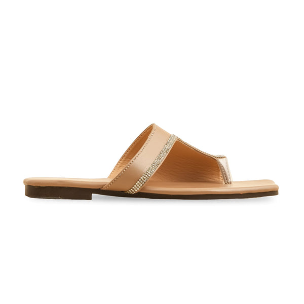 Beige Casual Chappal CL2042