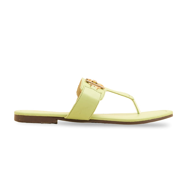 Green Casual Chappal CL2046