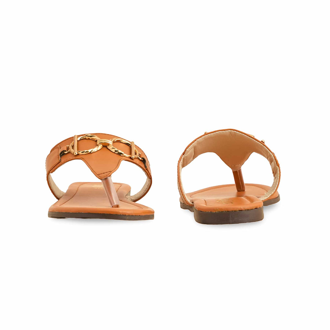 Tan Casual Chappal CL2046