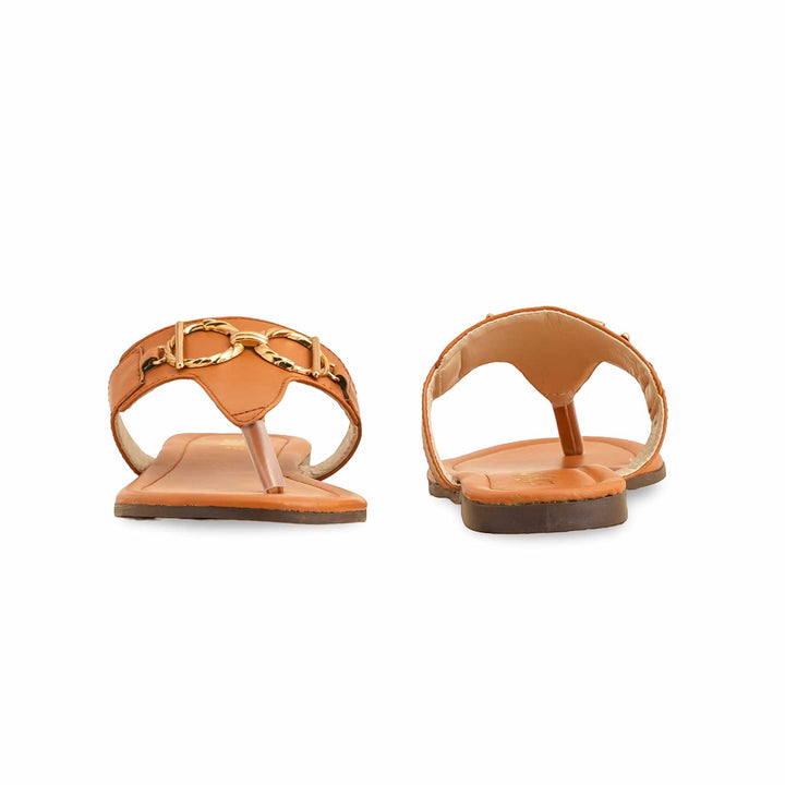 Tan Casual Chappal CL2046