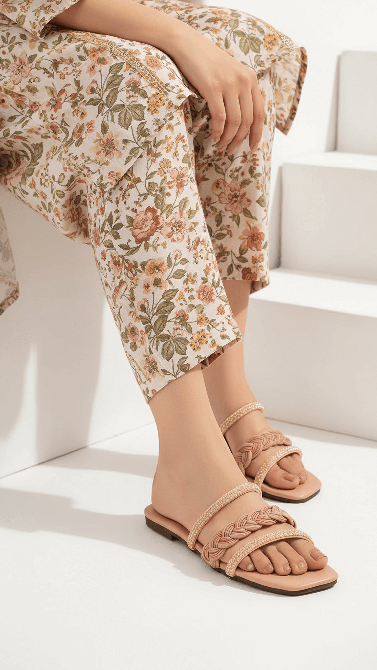 Pink Casual Slipper CL2049