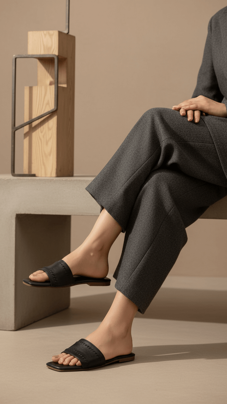 Black Casual Slipper CL2051