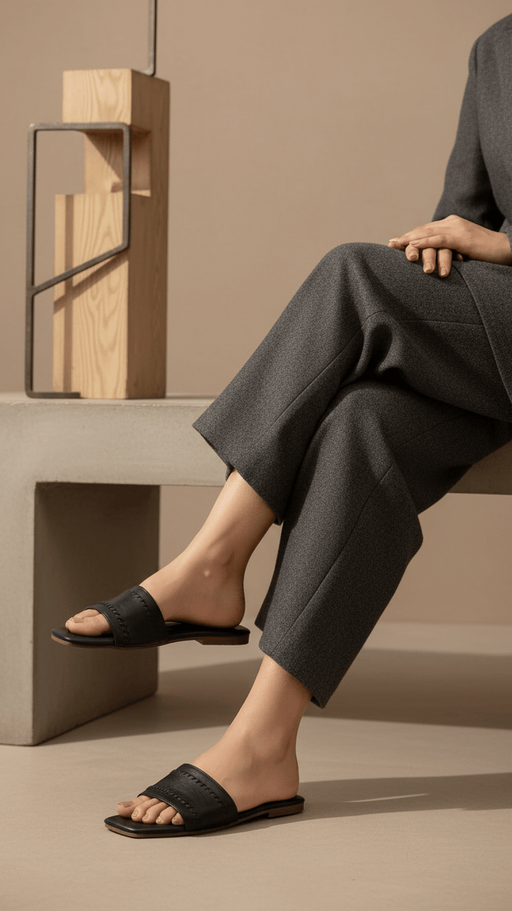 Black Casual Slipper CL2051