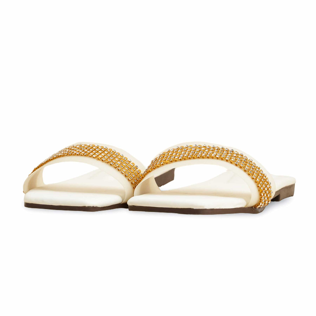 White Casual Slipper CL2056