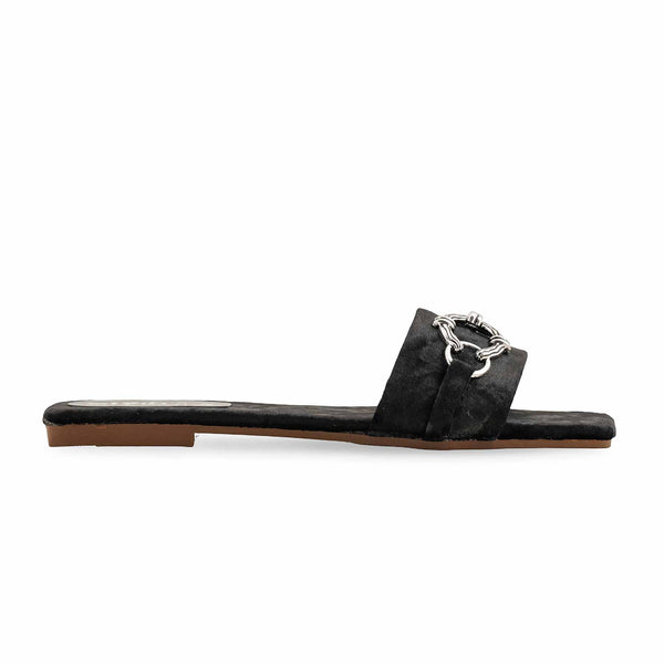 Black Casual Slipper CL2058