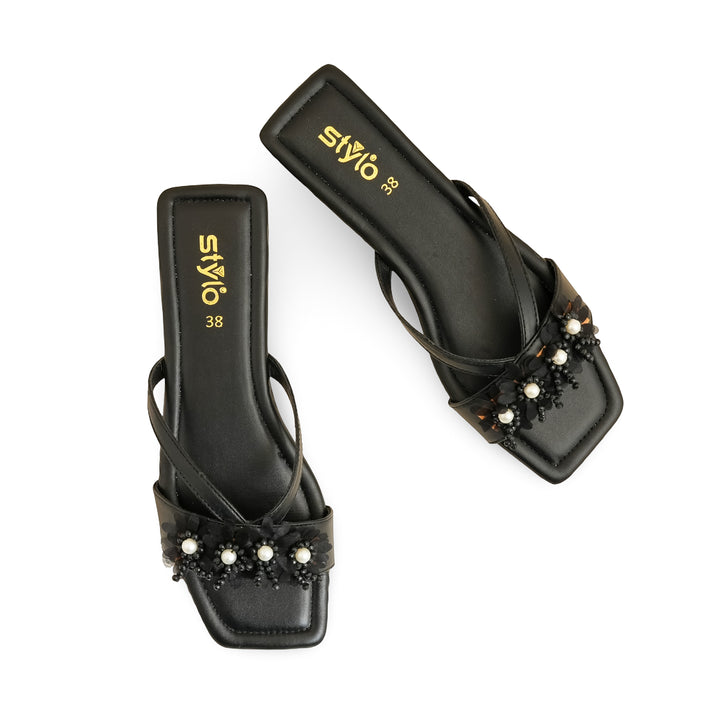Black Casual Slipper CL2060