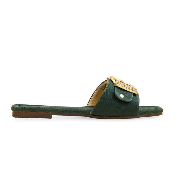 Green Casual Slipper CL2063