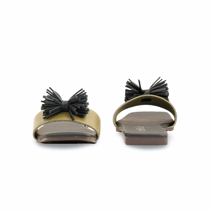 Green Casual Slipper For Ladies CL2064