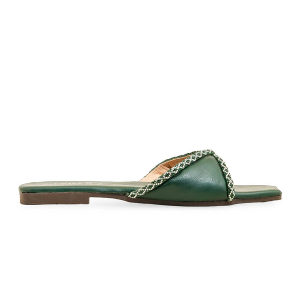 Green Casual Slipper CL2065