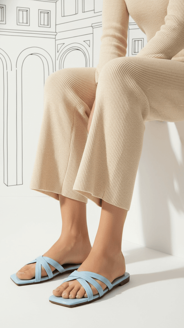 Blue Casual Slipper CL2067