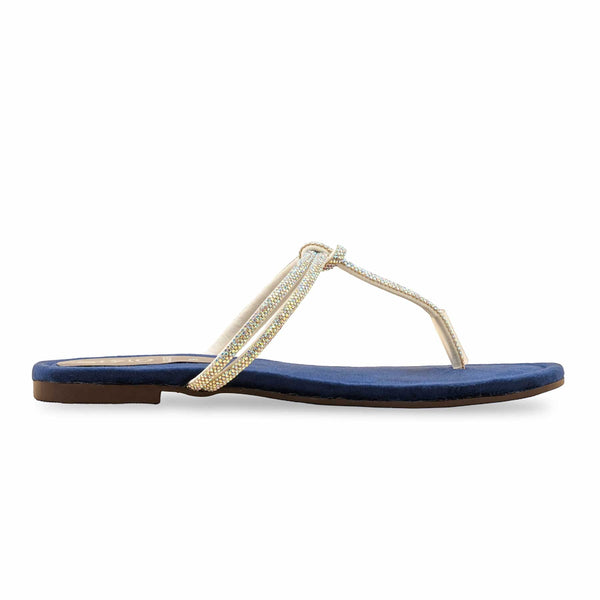 Blue Casual Chappal CL2076