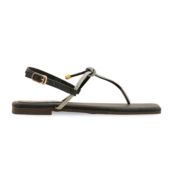 Black Casual Chappal CL2084