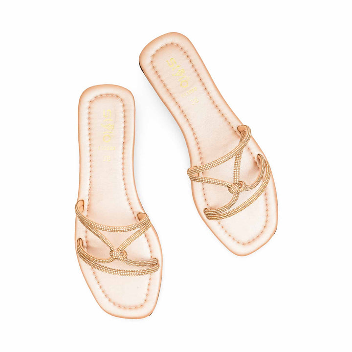 Peach Casual Slipper For Ladies CL2087