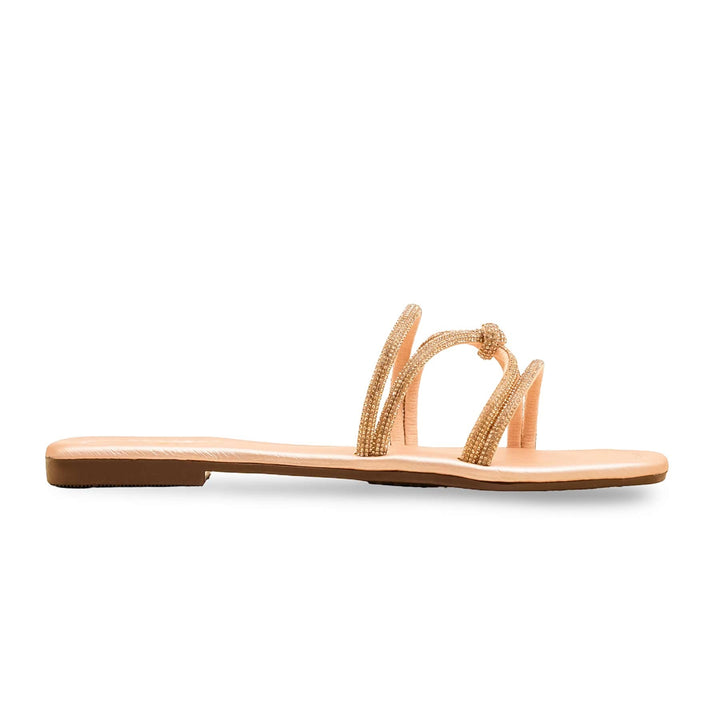 Peach Casual Slipper For Ladies CL2087