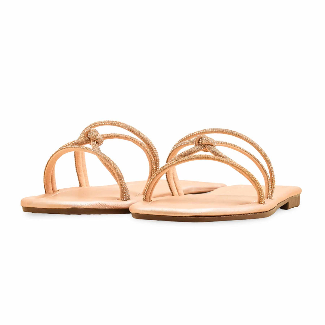 Peach Casual Slipper For Ladies CL2087