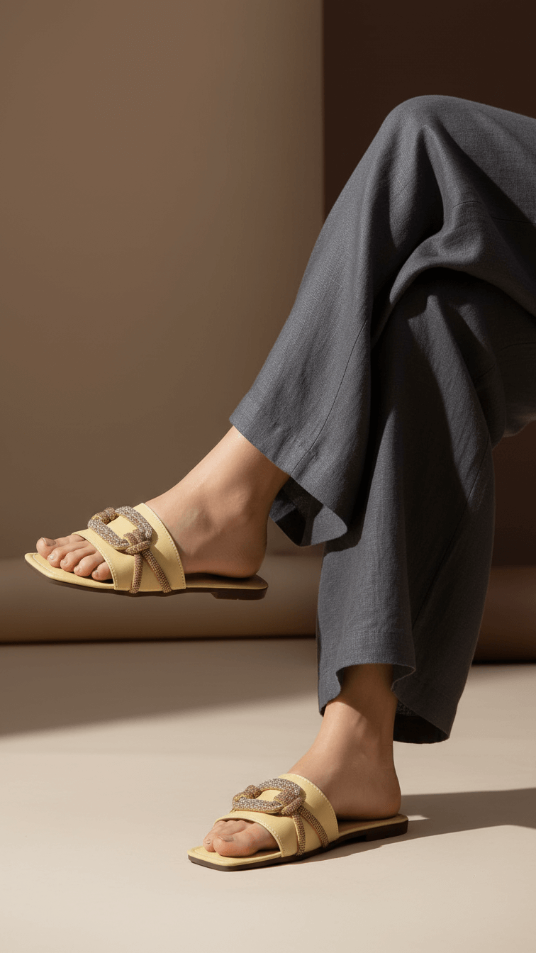 Fawn Casual Slipper For Women CL2089