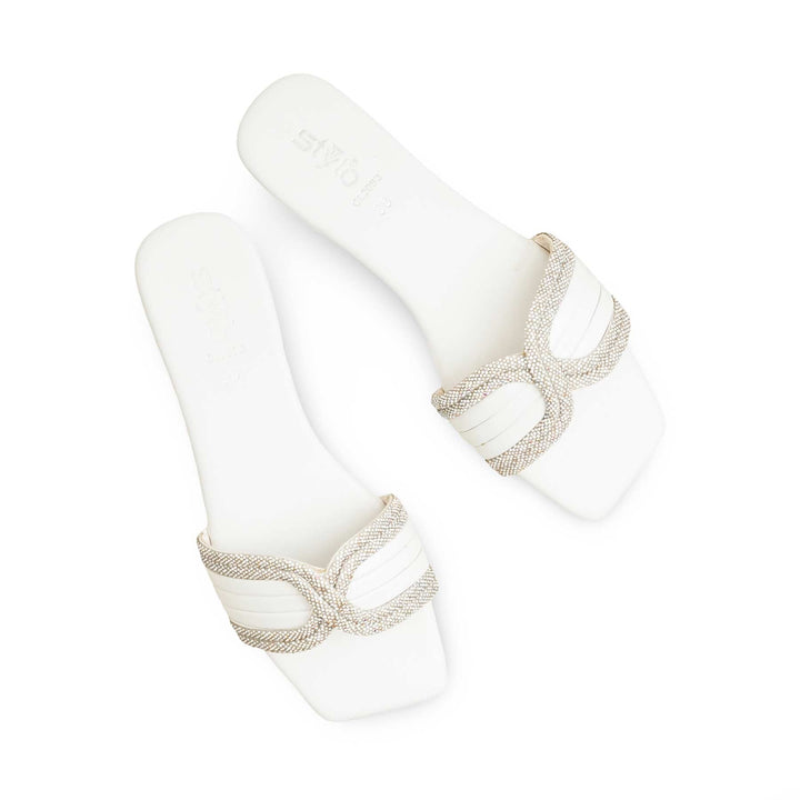 White Casual Slipper CL2093
