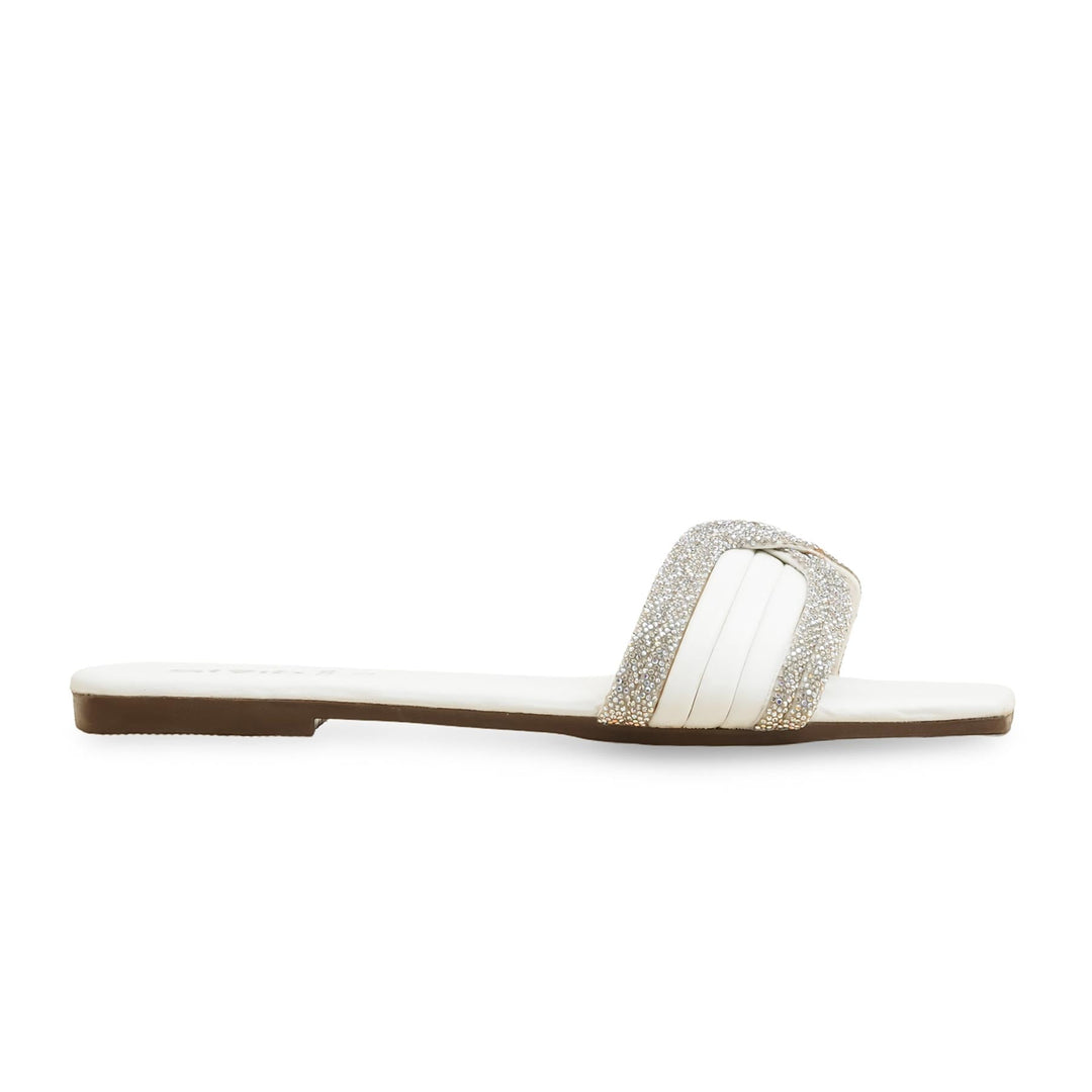 White Casual Slipper CL2093