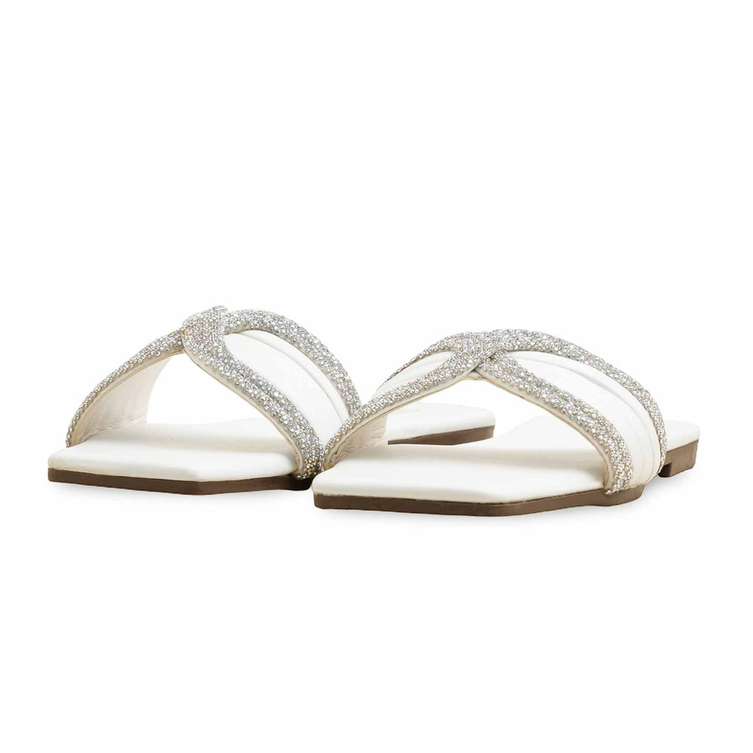 White Casual Slipper CL2093