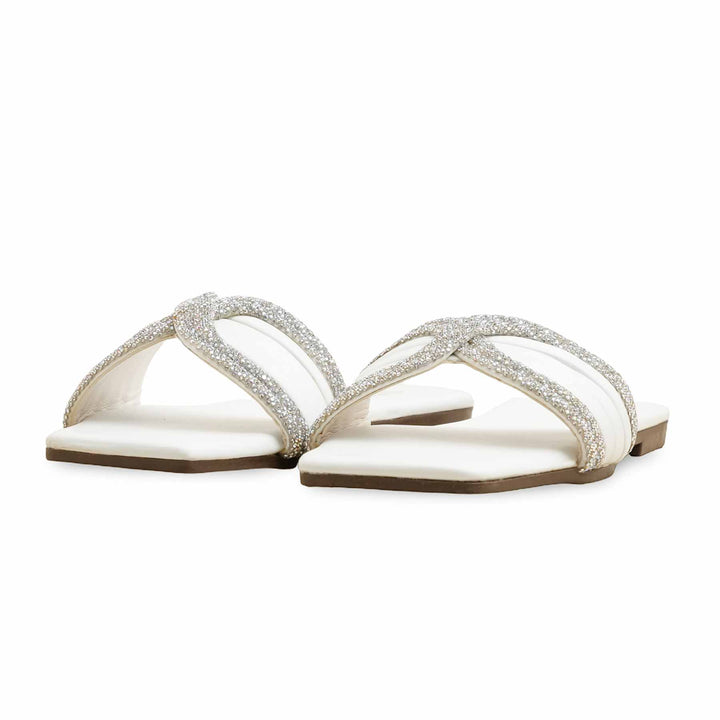 White Casual Slipper CL2093