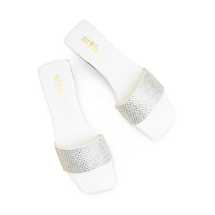 White Casual Slipper CL2096