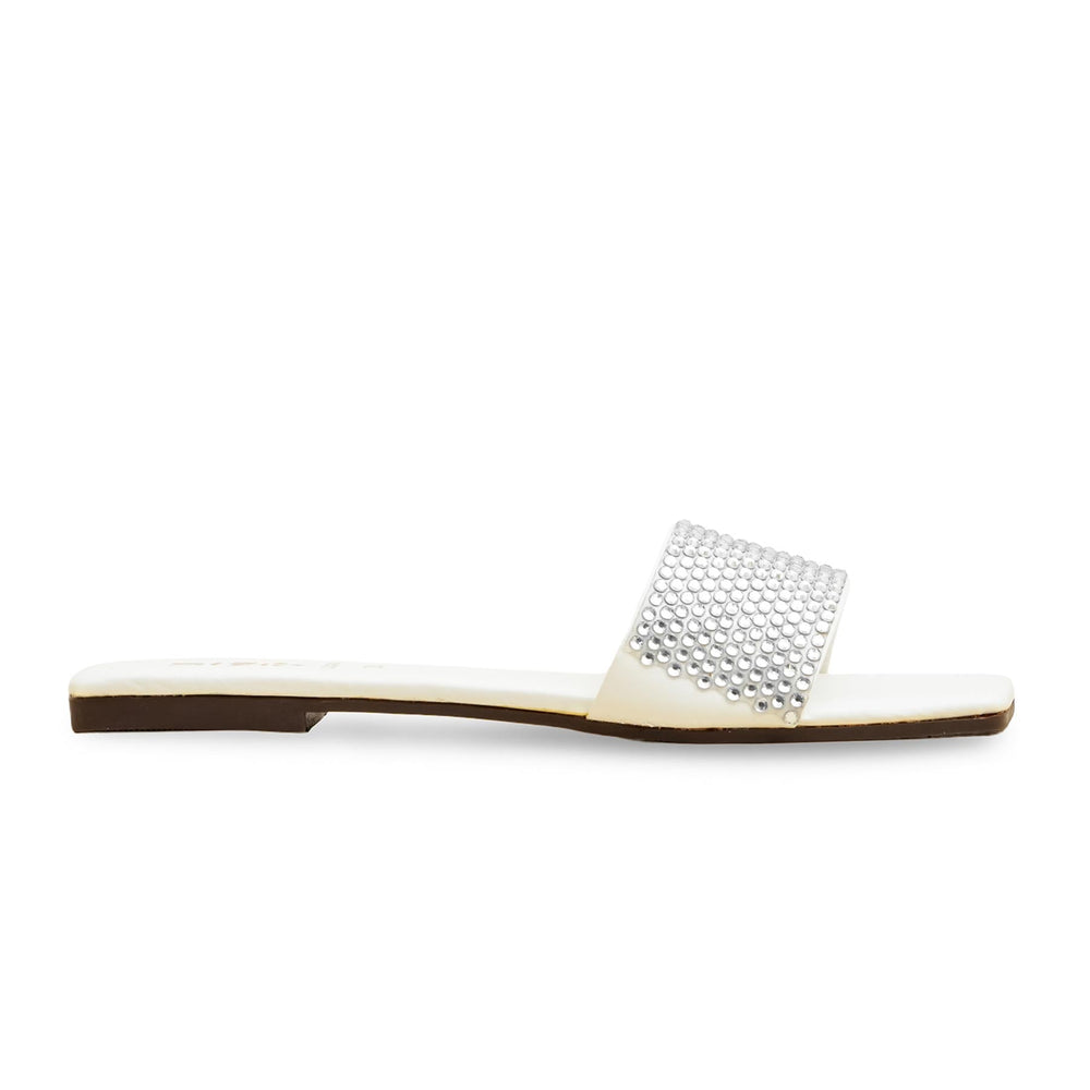 White Casual Slipper CL2096