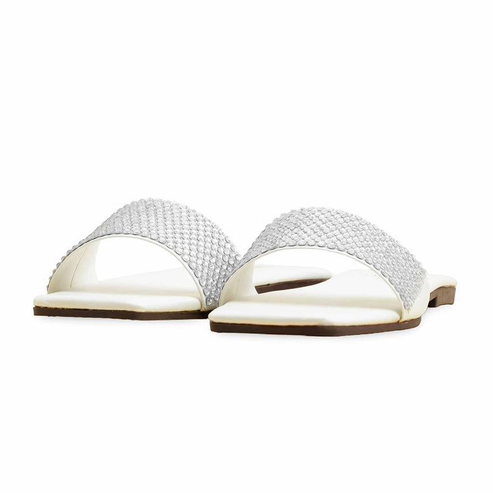 White Casual Slipper CL2096