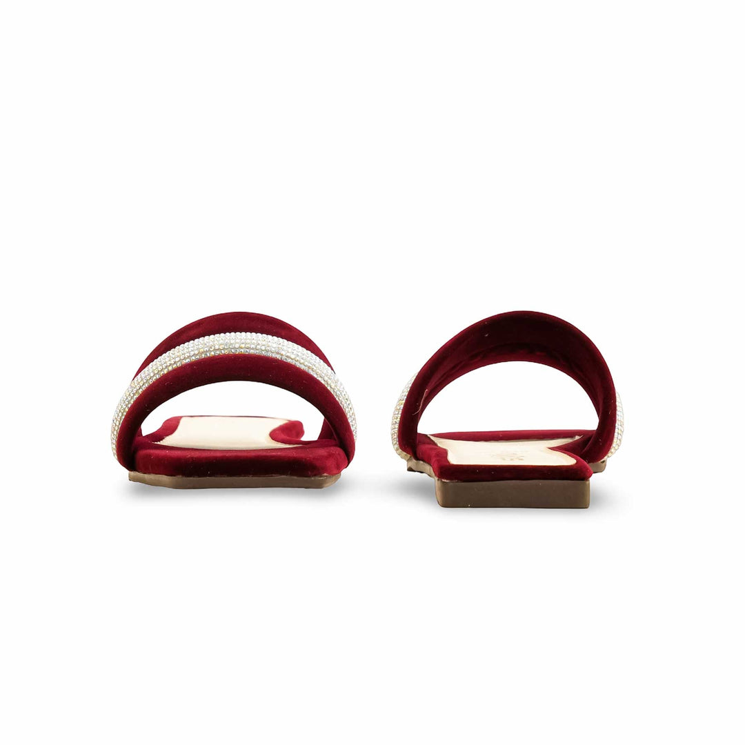 Maroon Casual Slipper For Ladies CL2100