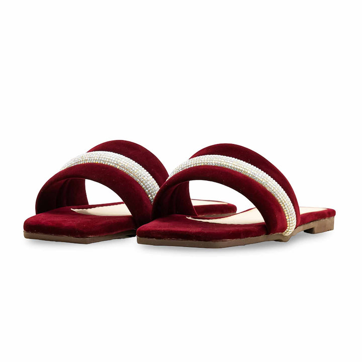 Maroon Casual Slipper For Ladies CL2100