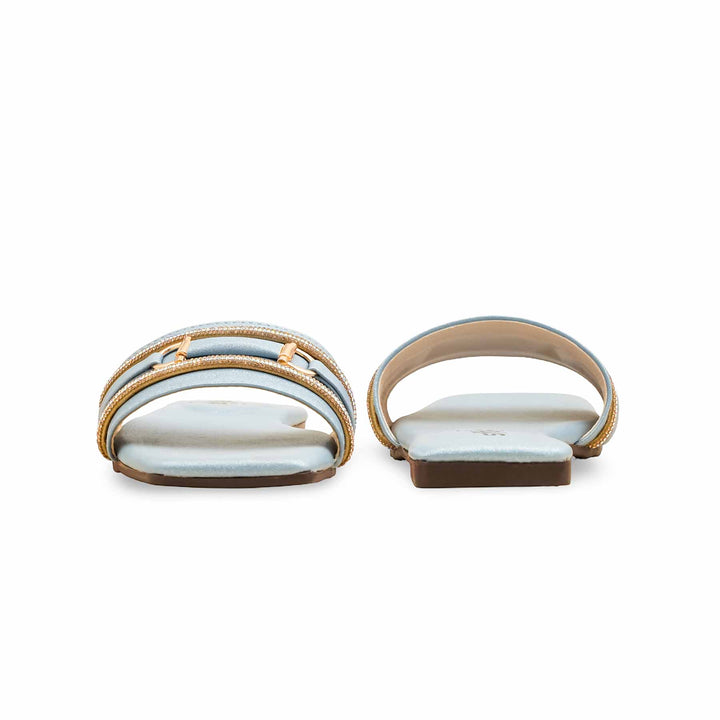 Sky Blue Casual Slipper For Ladies CL2101