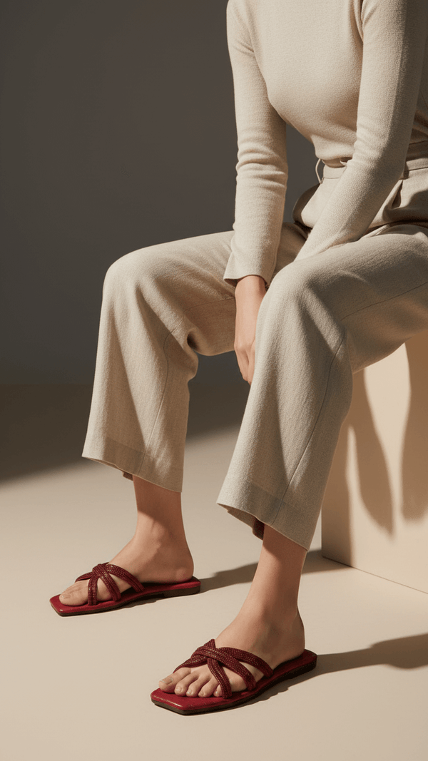 Maroon Casual Slipper CL2102