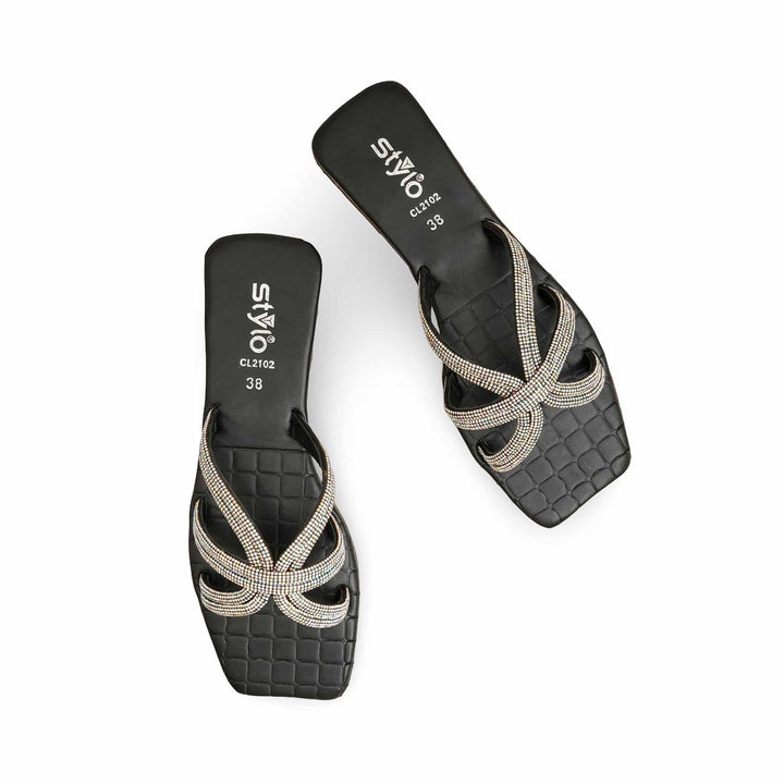 Black Casual Slipper CL2102