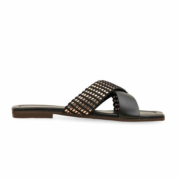 Black Casual Slipper CL2103