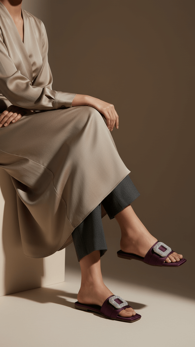 Purple Casual Slipper CL2104