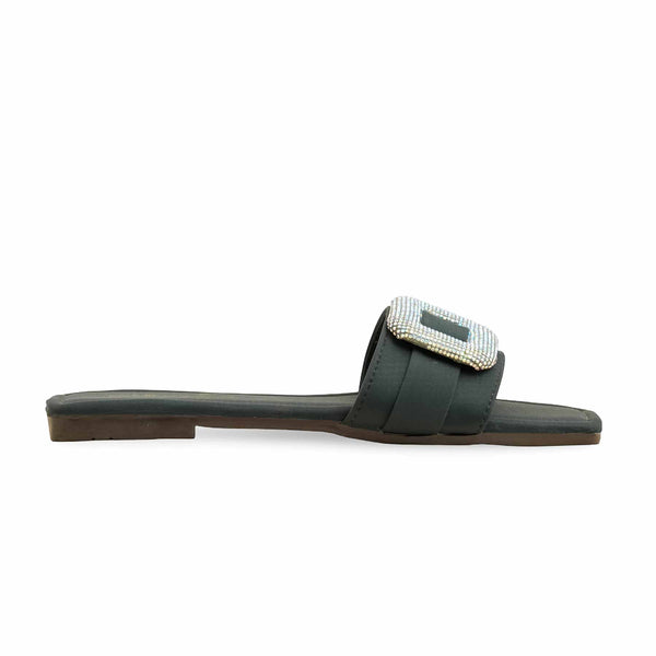 Green Casual Women Slipper CL2104