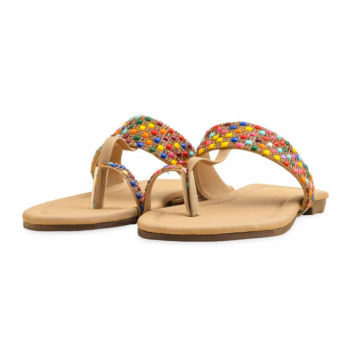 Beige Casual Chappal CL2105