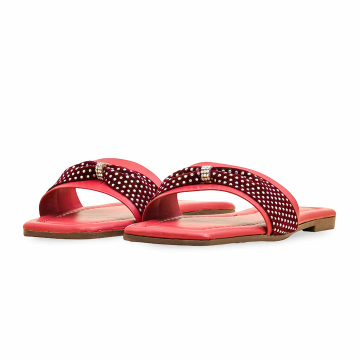 Maroon Casual Slipper For Ladies CL2106