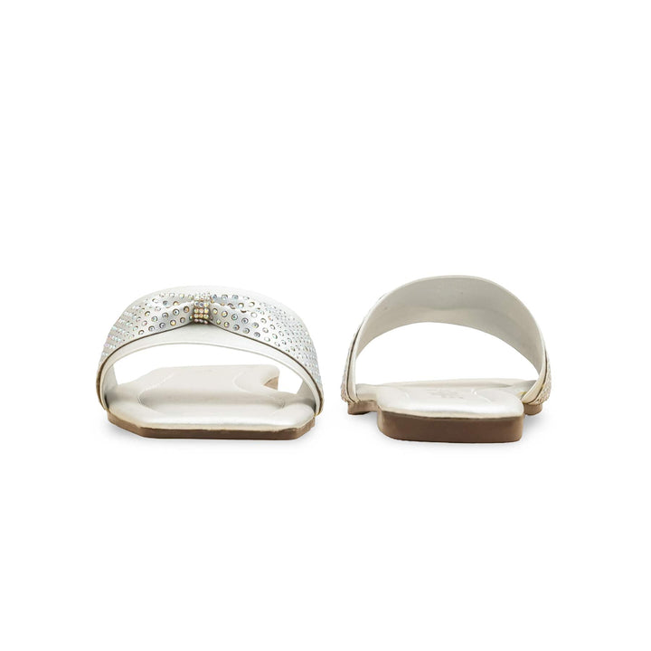 Silver Casual Slipper For Ladies CL2106