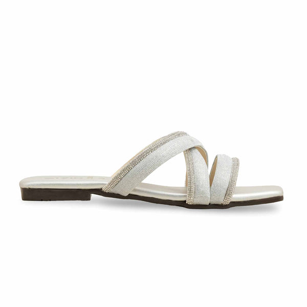 Silver Casual Slipper CL2108