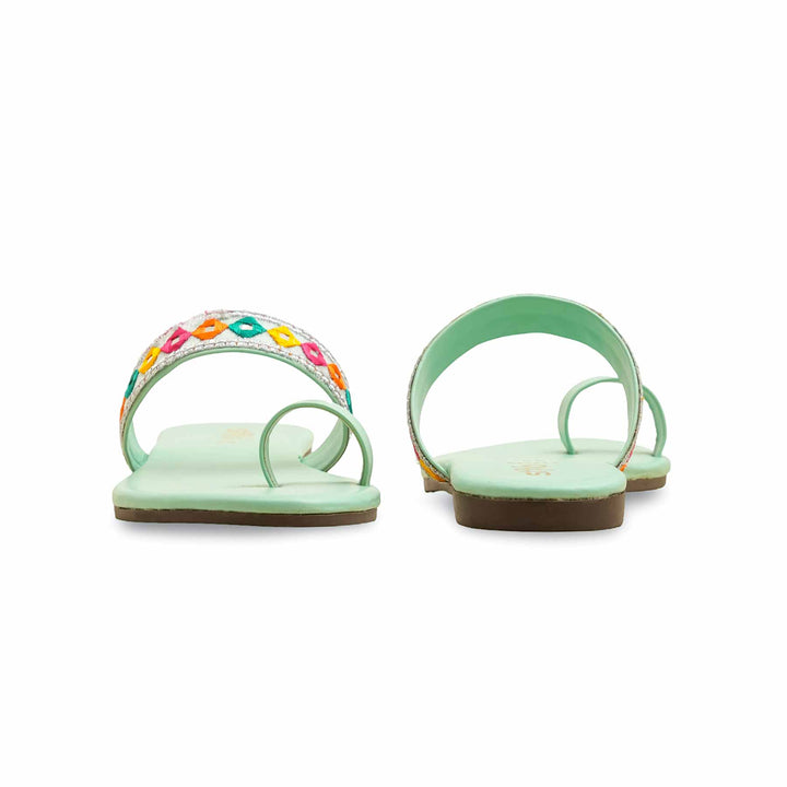 Aqua Green Casual Chappal CL2110