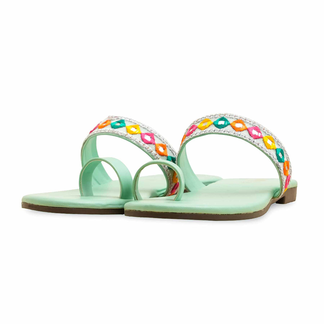 Aqua Green Casual Chappal CL2110