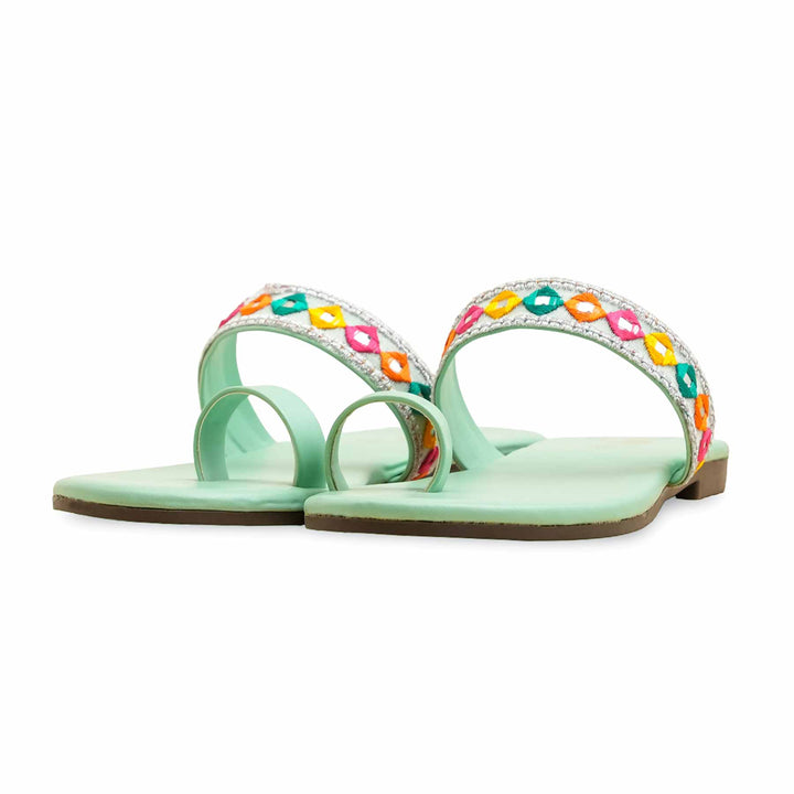 Aqua Green Casual Chappal CL2110