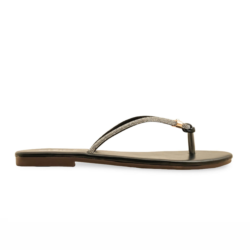 Black Casual Chappal CL2111