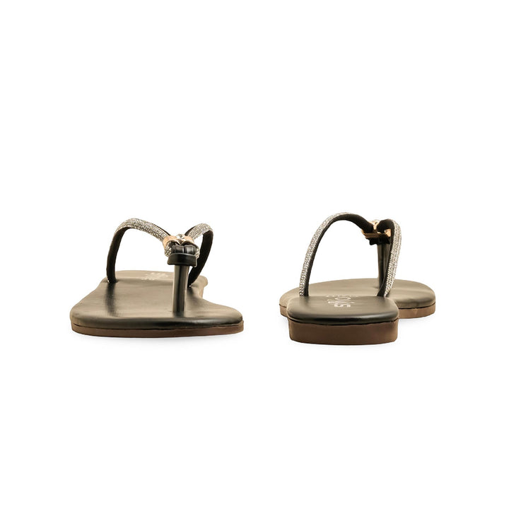 Black Casual Chappal CL2111