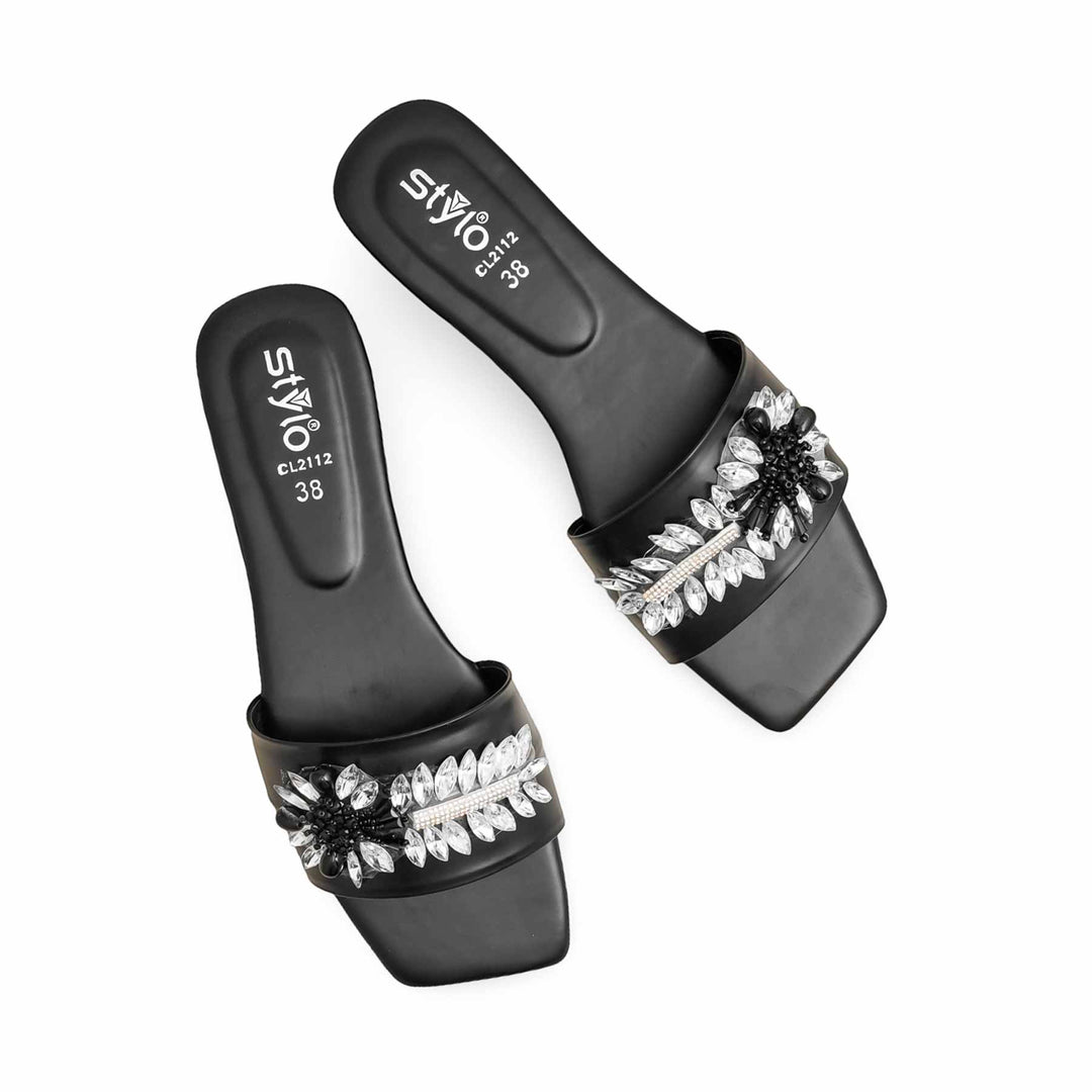 Black Casual Slipper CL2112